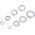 RS PRO 2700 piece Stainless Steel Internal Tooth, Plain, Spring Washers A2 304