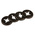 RS PRO Enamelled Steel Open Push-On Fastener for 2mm Shaft
