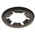 RS PRO Enamelled Steel Open Push-On Fastener for 8mm Shaft
