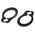 Steel External Circlip, 6mm Shaft Diameter, 5.7mm Groove Diameter