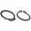 Steel External Circlip, 18mm Shaft Diameter, 17mm Groove Diameter