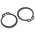 Steel External Circlip, 20mm Shaft Diameter, 19mm Groove Diameter