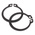 Steel External Circlip, 22mm Shaft Diameter, 21mm Groove Diameter