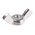 18mm Plain Stainless Steel Wingnut, M4, A2 304