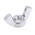 30mm Plain Stainless Steel Wingnut, M6, A2 304