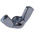 18mm Bright Zinc Plated Steel Wingnut, M3