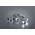 24mm Bright Zinc Plated Steel Wingnut, M5