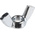 24mm Bright Zinc Plated Steel Wingnut, M5