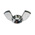 30mm Bright Zinc Plated Steel Wingnut, M6