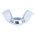 36mm Bright Zinc Plated Steel Wingnut, M8