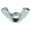 35mm Bright Zinc Plated Steel Wingnut, M10