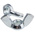 48.8mm Bright Zinc Plated Steel Wingnut, M12