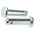 RS PRO 19.05mm Bright Zinc Plated Steel Clevis Pin, 4.76mm Diameter