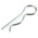 RS PRO Bright Zinc Plated Steel Retaining Clip, 6.35mm Diameter