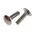Plain Stainless Steel Coach Bolt, M8 x 30mm