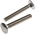 Plain Stainless Steel Coach Bolt, M8 x 60mm