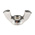 36mm Plain Stainless Steel Wingnut, M8, A4 316