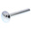 Bright Zinc Plated Steel Coach Bolt, M6 x 50mm