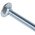 Bright Zinc Plated Steel Coach Bolt, M6 x 100mm