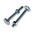 Bright Zinc Plated Steel Coach Bolt, M8 x 65mm