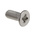 RS PRO Pozidriv Countersunk A4 316 Stainless Steel Machine Screws DIN 965, M3x8mm