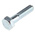 Clear Passivated, Zinc Steel, Hex Bolt, M8 x 35mm