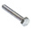 Zinc plated & clear Passivated Steel Hex, Hex Bolt, M8 x 50mm