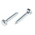 RS PRO Hex Coach Screw, Steel Bright Zinc Plated, 6mm x 30mm