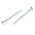 RS PRO Hex Coach Screw, Steel Bright Zinc Plated, 6mm x 60mm