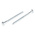 RS PRO Hex Coach Screw, Steel Bright Zinc Plated, 6mm x 70mm