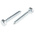 RS PRO Hex Coach Screw, Steel Bright Zinc Plated, 8mm x 50mm