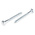RS PRO Hex Coach Screw, Steel Bright Zinc Plated, 8mm x 65mm