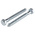RS PRO Hex Coach Screw, Steel Bright Zinc Plated, 8mm x 75mm