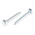 RS PRO Hex Coach Screw, Steel Bright Zinc Plated, 10mm x 60mm