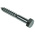 RS PRO Hex Coach Screw, Steel Bright Zinc Plated, 10mm x 140mm