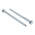 RS PRO Hex Coach Screw, Steel Bright Zinc Plated, 10mm x 150mm