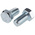 Clear Passivated, Zinc Steel Hex, Hex Bolt, M16 x 30mm