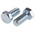 Clear Passivated, Zinc Steel Hex, Hex Bolt, M16 x 35mm