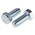 Clear Passivated, Zinc Steel Hex, Hex Bolt, M16 x 40mm