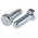 Clear Passivated, Zinc Steel Hex, Hex Bolt, M16 x 45mm