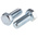Clear Passivated, Zinc Steel Hex, Hex Bolt, M20 x 50mm