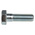 Clear Passivated, Zinc Steel, Hex Bolt, M12 x 40mm