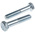 Clear Passivated, Zinc Steel, Hex Bolt, M12 x 65mm