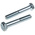 Clear Passivated, Zinc Steel, Hex Bolt, M12 x 75mm