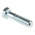 Clear Passivated, Zinc Steel, Hex Bolt, M20 x 80mm