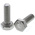 Plain Stainless Steel Hex, Hex Bolt, M4 x 12mm