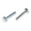 Zinc plated & clear Passivated Steel Hex, Hex Bolt, M4 x 16mm