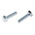 Zinc plated & clear Passivated Steel Hex, Hex Bolt, M5 x 16mm