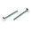 Zinc plated & clear Passivated Steel Hex, Hex Bolt, M4 x 25mm