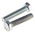 Zinc plated & clear Passivated Steel Hex, Hex Bolt, M5 x 25mm
